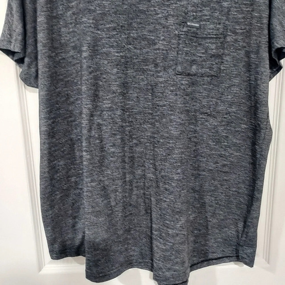 Columbia Dark Heather Gray Short Sleeve Shirt with Front Chest Pocket Size XXL - Picture 4 of 11